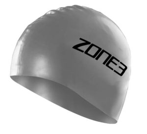 Zone3 Silver Swim Cap